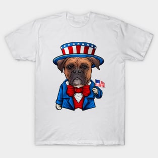 Fourth of July Boxer T-Shirt